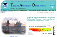 Screenshot zu 'Tropical Atmosphere Ocean project'